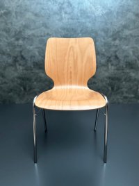 6 Stapelstühle Holz Chromgestell Gastro-Qualität - Bild 9