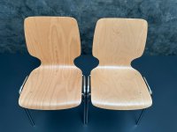 6 Stapelstühle Holz Chromgestell Gastro-Qualität - Bild 10