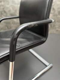 Wilkhahn Vintage Freischwinger Leder Büro - Bild 5