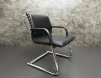 Wilkhahn Vintage Freischwinger Leder Bürostuhl - Bild 11