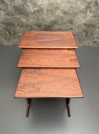 Kai Kristiansen Nesting Tables 3er-Set Palisander Vildbjerg 1960er - Bild 5