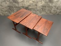 Kai Kristiansen Nesting Tables 3er-Set Palisander Vildbjerg 1960er - Bild 7