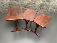 Kai Kristiansen Nesting Tables 3er-Set Palisander Vildbjerg 1960er - Bild 13