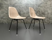 2x Herman Miller Fiberglass Chair Eames H-Base Vintage - Bild 2
