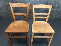 2 Vintage Holzstühle 60er Jahre - verschiedene Modelle - Bild 3