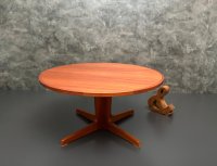 Runder Vintage Teak Couchtisch Danish Design Ø 100 cm - Bild 2