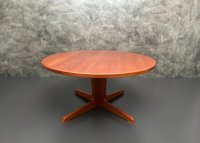 Runder Vintage Teak Couchtisch Danish Design Ø 100 cm - Bild 3