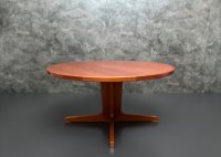 Runder Vintage Teak Couchtisch Danish Design Ø 100 cm - Bild 4