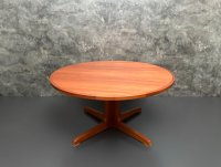 Runder Vintage Teak Couchtisch Danish Design Ø 100 cm - Bild 6