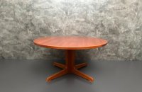 Runder Vintage Teak Couchtisch Danish Design Ø 100 cm - Bild 12