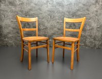 2 Vintage Holzstühle 60er Jahre Vollholz - Bild 2