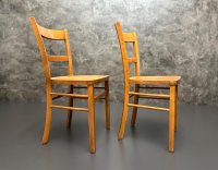 2 Vintage Holzstühle 60er Jahre Vollholz - Bild 4