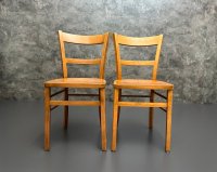 2 Vintage Holzstühle 60er Jahre Vollholz - Bild 7