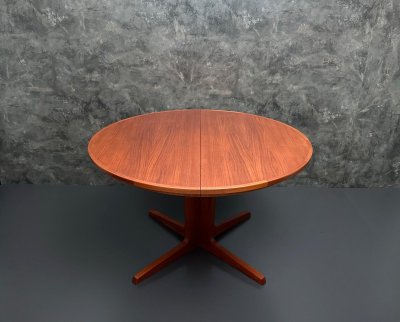 Bernhard Pedersen & Søn Teak Esstisch Ø121cm 60er Danish Design