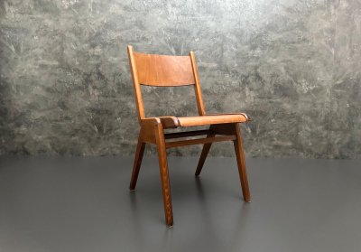 Vintage Stapelstühle Holz Retro Gastro 4-5 St.