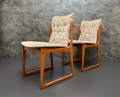Vamdrup Teak Stühle 70er Vintage 5er-Set Kvadrat