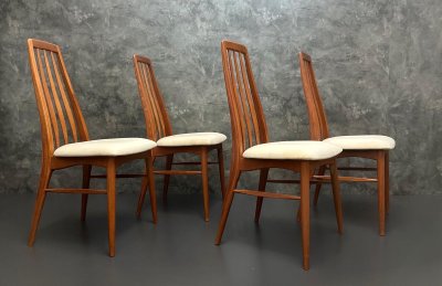 Niels Koefoed Eva Stühle 4er Set Teak Danish Design