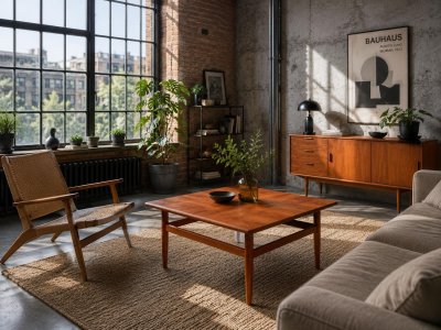 Niels Bach Couchtisch Teakholz Danish Mid-Century