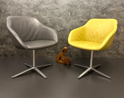 Walter Knoll Turtle Chair Leder Gelb Pearson Lloyd