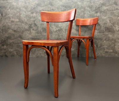 Kaffeehausstühle 1950er Vintage Gastro 6 Stk.