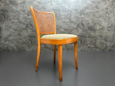 Vintage Holzstuhl Wiener Geflecht Mid Century 50er 60er