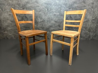2 Vintage Holzstühle 60er Jahre - verschiedene Modelle
