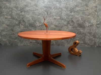 Runder Vintage Teak Couchtisch Danish Design Ø 100 cm